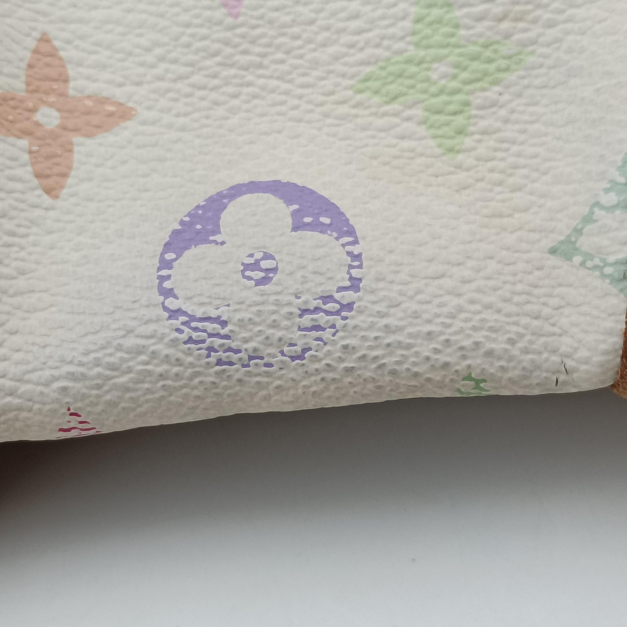 Pre-owned Louis Vuitton CLAUDIA white Monogram Multicolor M40193 shoulderbag | stylenewstar