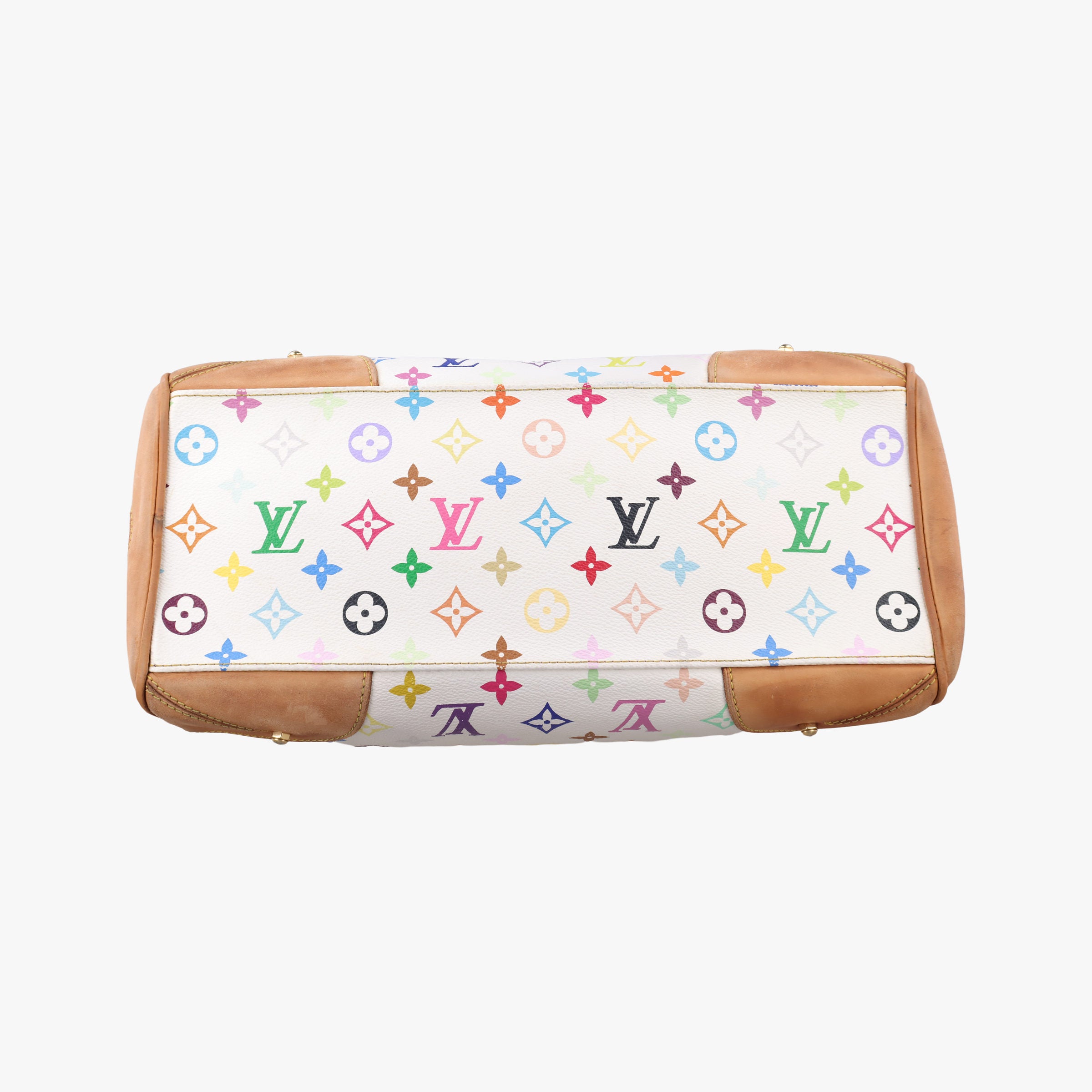 Pre-owned Louis Vuitton CLAUDIA white Monogram Multicolor M40193 shoulderbag | stylenewstar