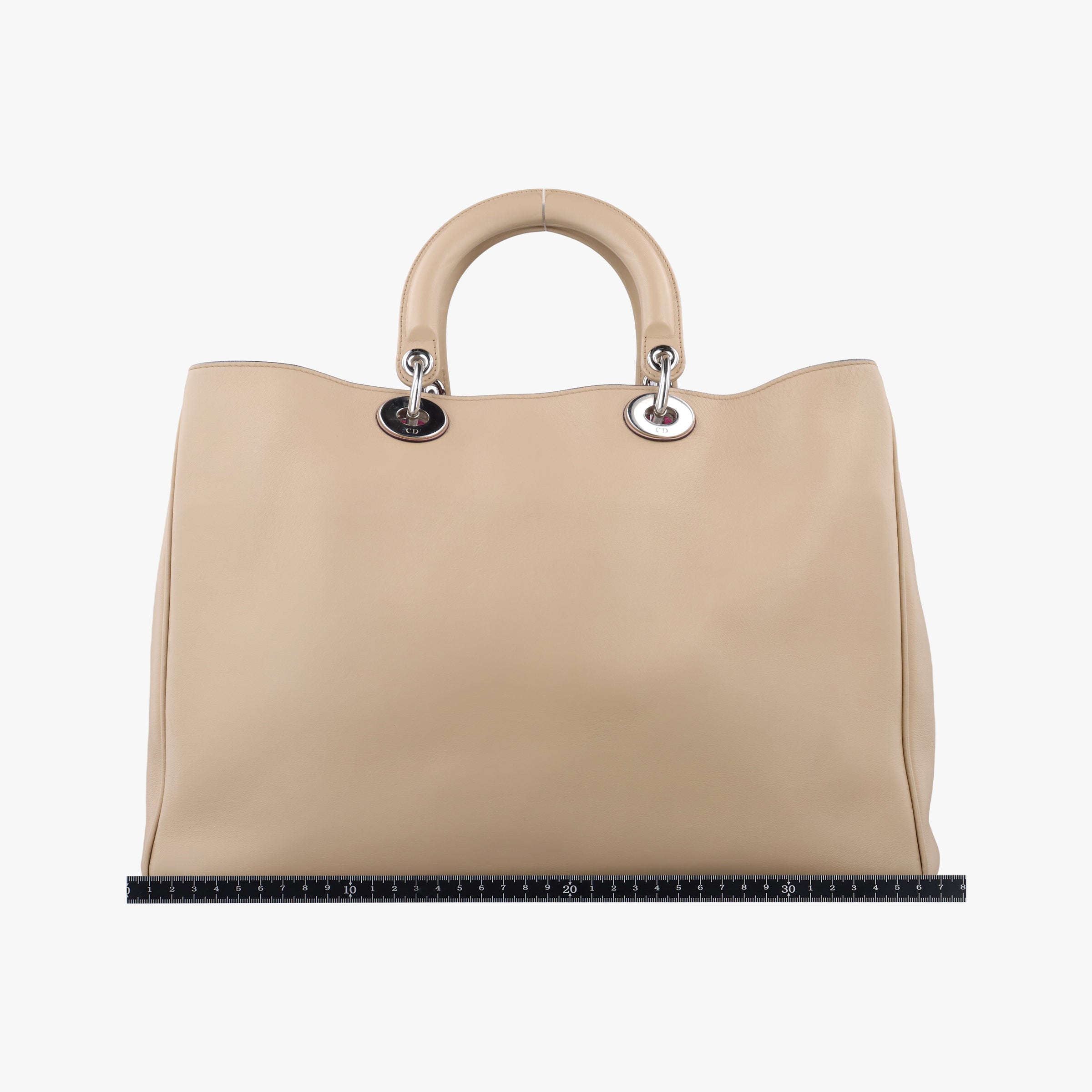 Pre-owned Christian Dior Diorissimo Beige Leather  shoulderbag | stylenewstar