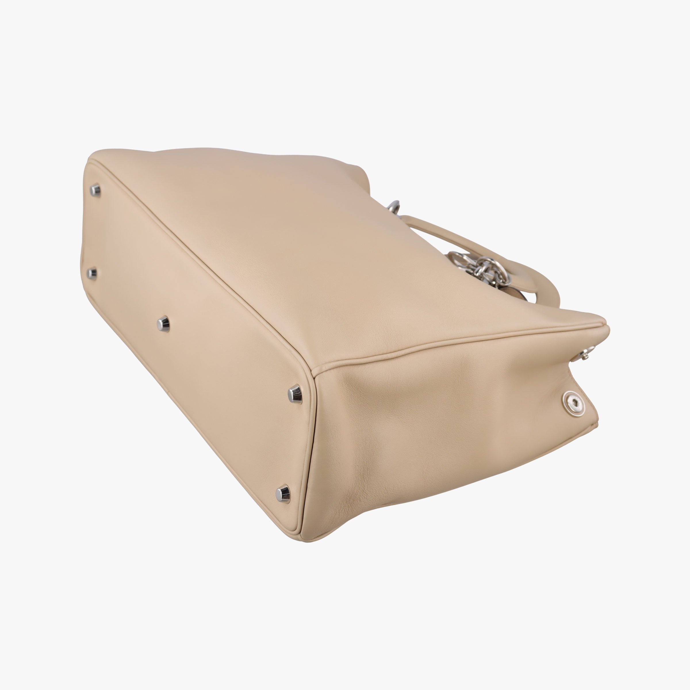 Pre-owned Christian Dior Diorissimo Beige Leather  shoulderbag | stylenewstar