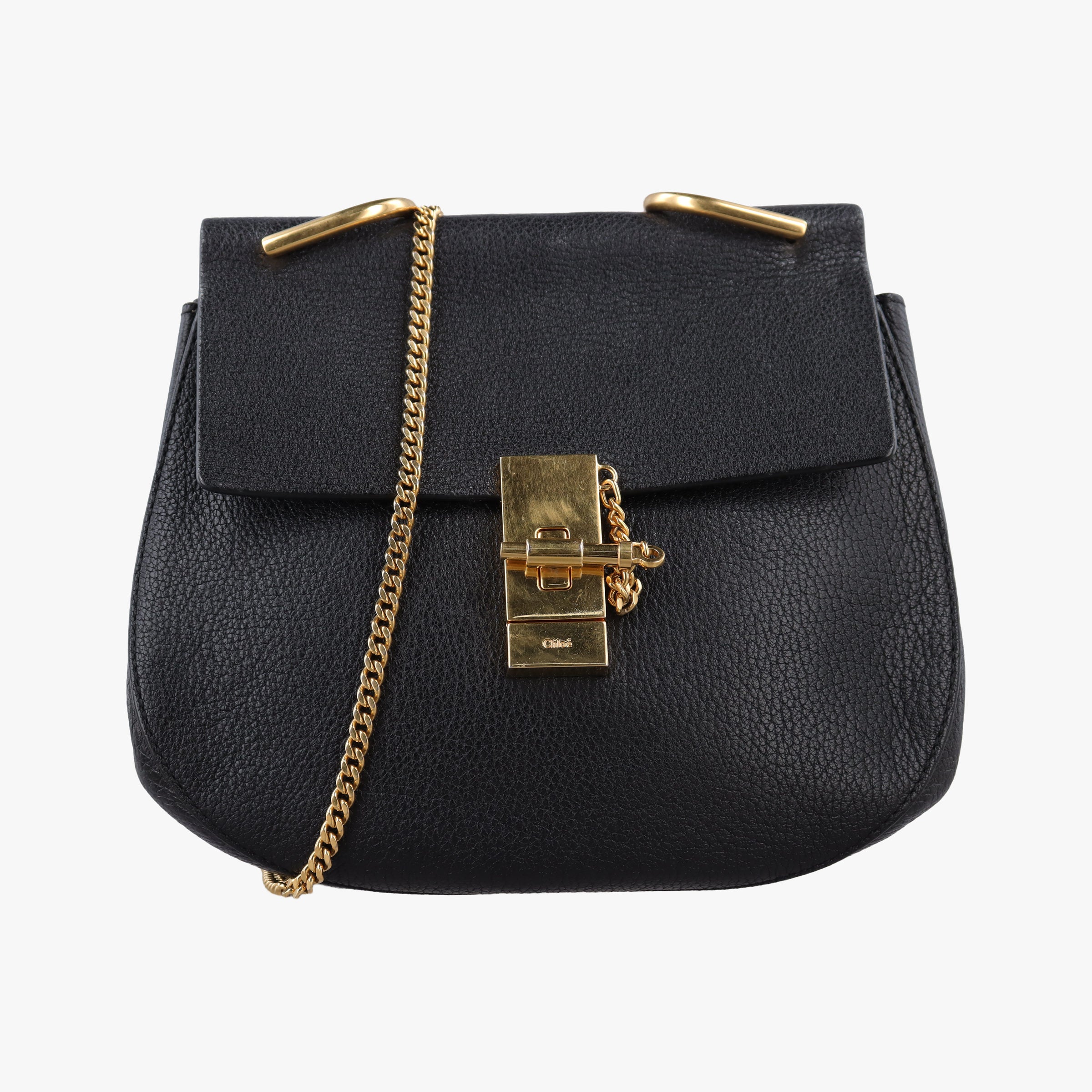 Pre-owned Chloe DREW Black Leather  shoulderbag | stylenewstar
