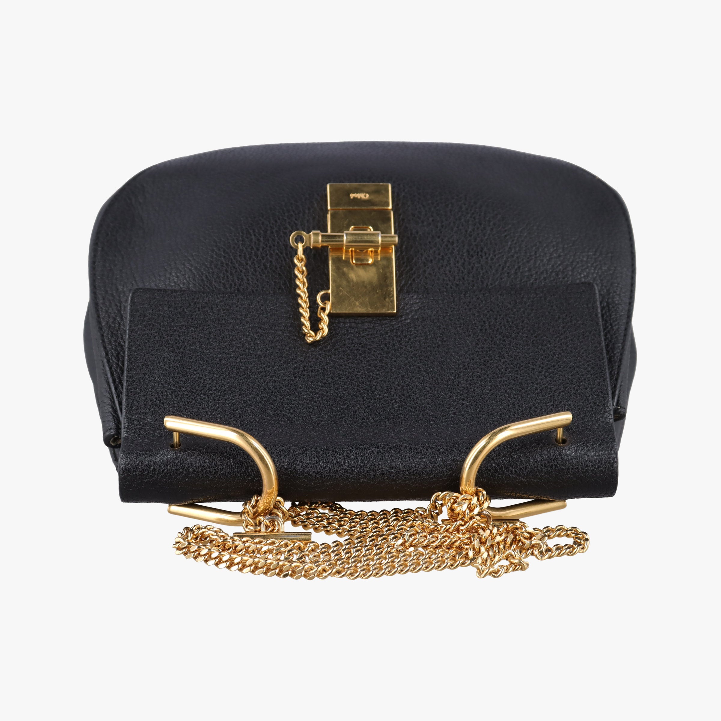 Pre-owned Chloe DREW Black Leather  shoulderbag | stylenewstar