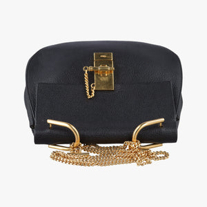 Pre-owned Chloe DREW Black Leather  shoulderbag | stylenewstar