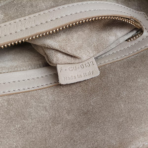 Pre-owned Celine Luggage Small Square Phantom Beige Leather  handbag | stylenewstar