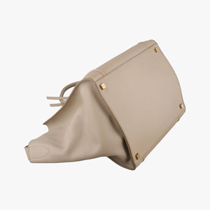 Pre-owned Celine Luggage Small Square Phantom Beige Leather  handbag | stylenewstar
