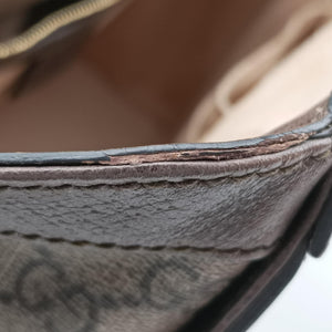 Pre-owned Gucci OPHIDIA Beige×Brown×Red×Green PVC coated canvas×Leather 524537 shoulderbag | stylenewstar