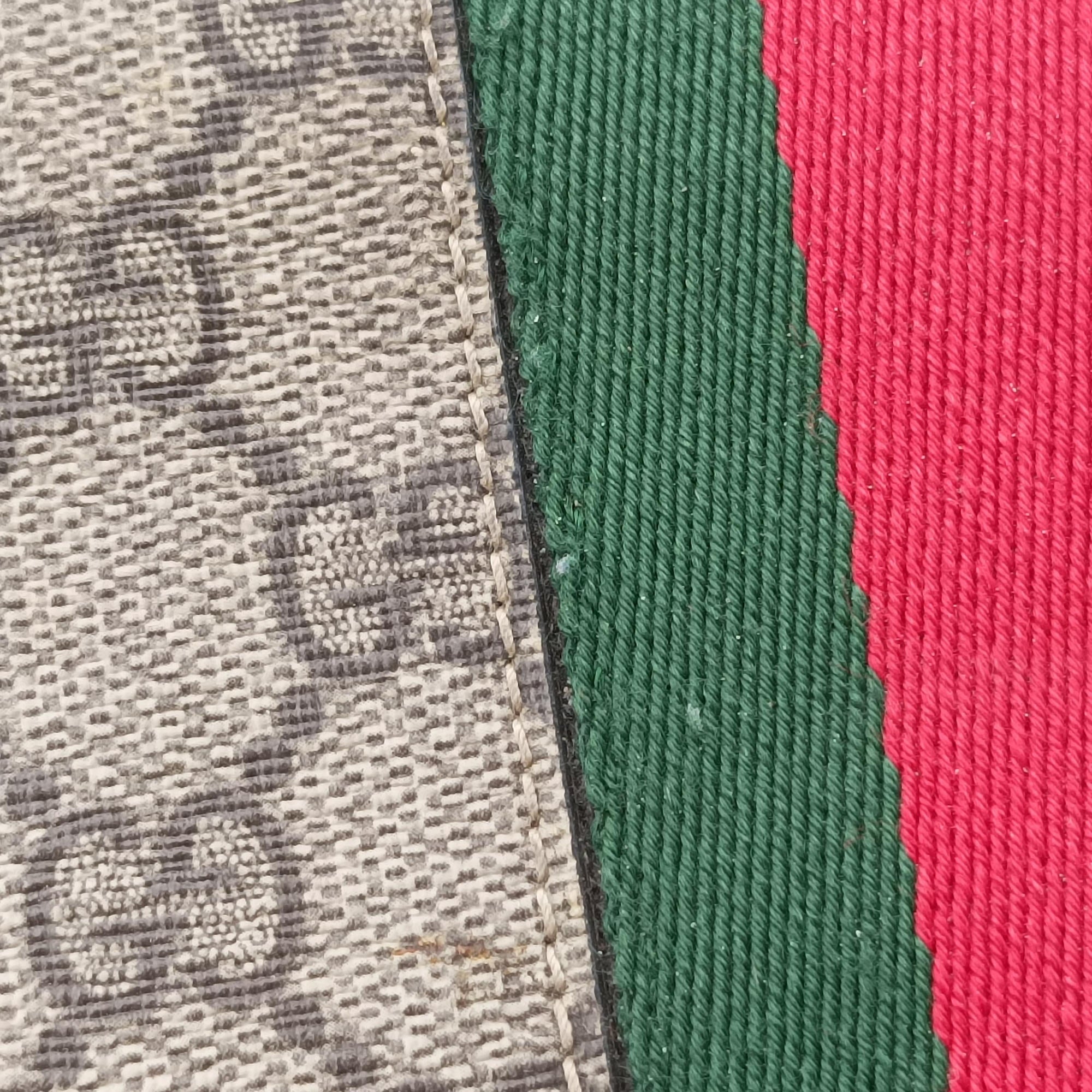 Pre-owned Gucci OPHIDIA Beige×Brown×Red×Green PVC coated canvas×Leather 524537 shoulderbag | stylenewstar