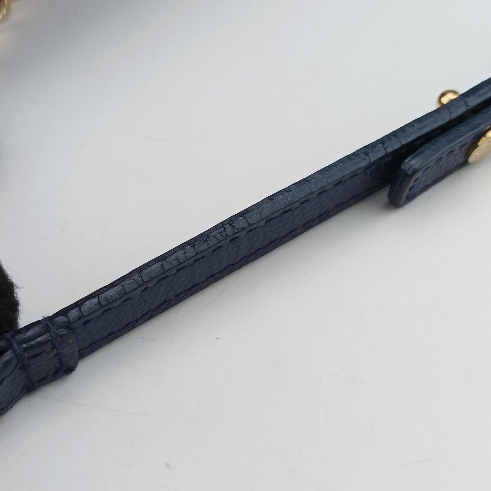 Pre-owned Yves Saint Laurent MONOGRAM Navy Caviar 377828 shoulderbag | stylenewstar