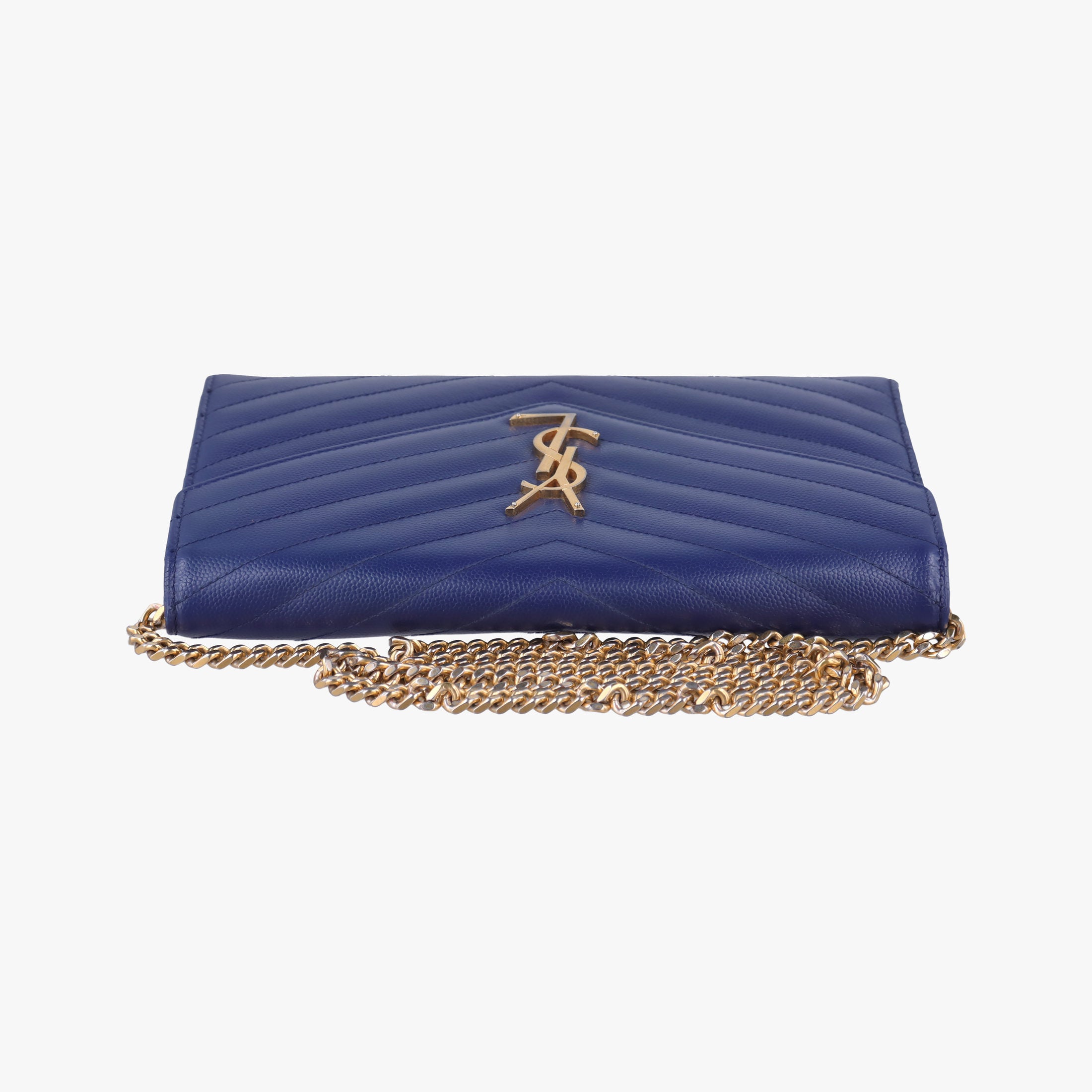 Pre-owned Yves Saint Laurent MONOGRAM Navy Caviar 377828 shoulderbag | stylenewstar
