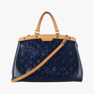 Pre-owned Louis Vuitton Brea MM Grand Bleu  Vernis M90054 shoulderbag | stylenewstar