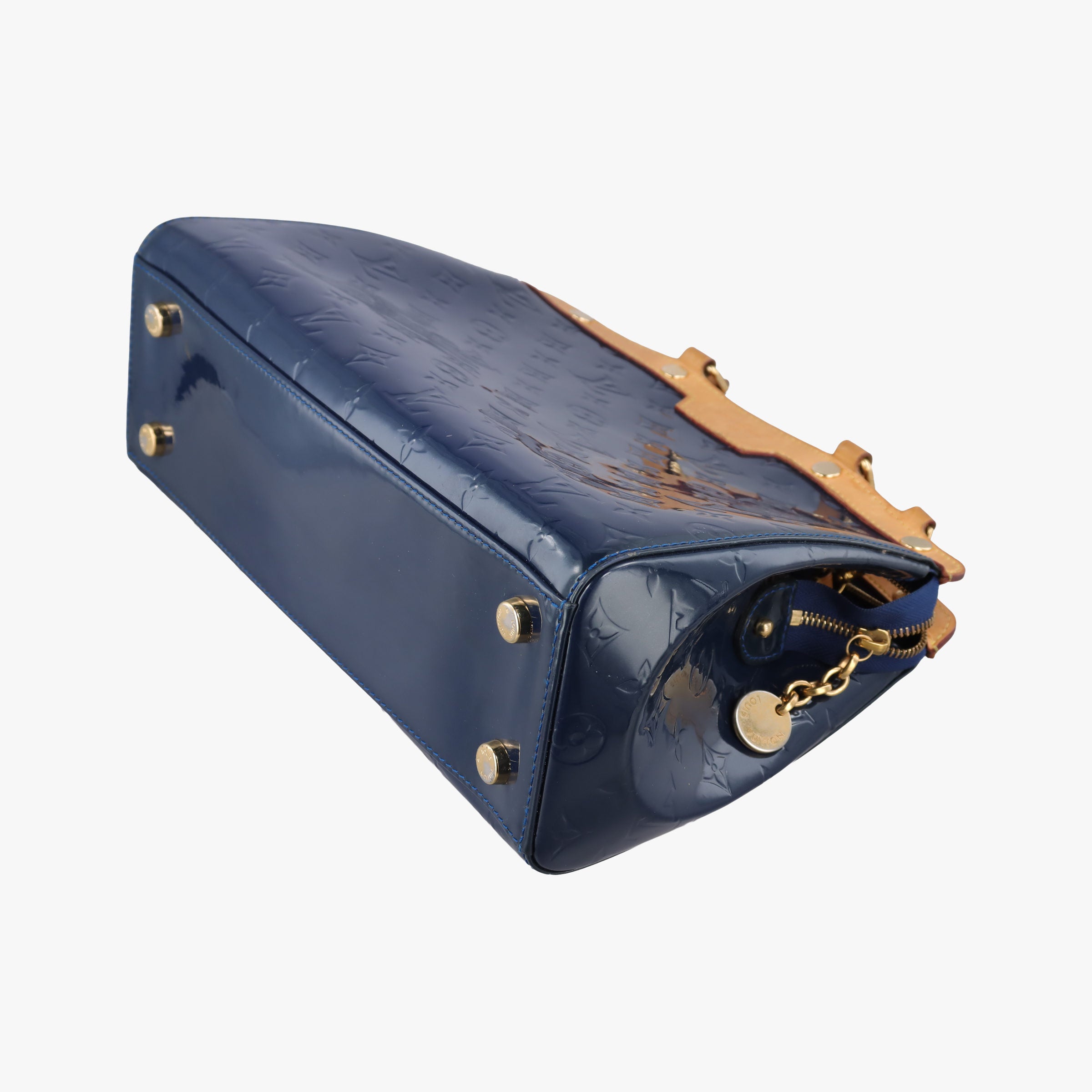 Pre-owned Louis Vuitton Brea MM Grand Bleu  Vernis M90054 shoulderbag | stylenewstar