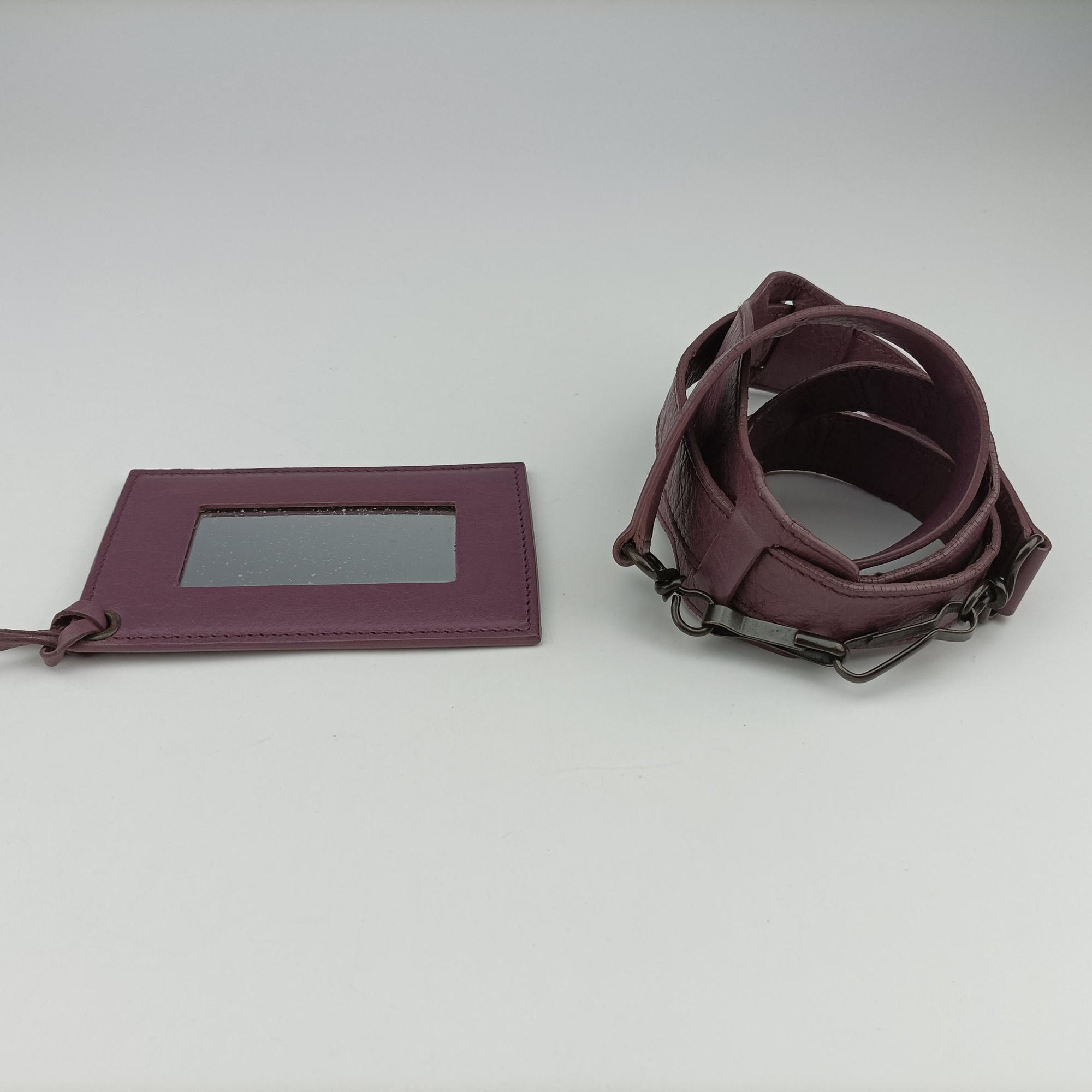 Pre-owned Balenciaga Giant City Purple lambskin  shoulderbag | stylenewstar