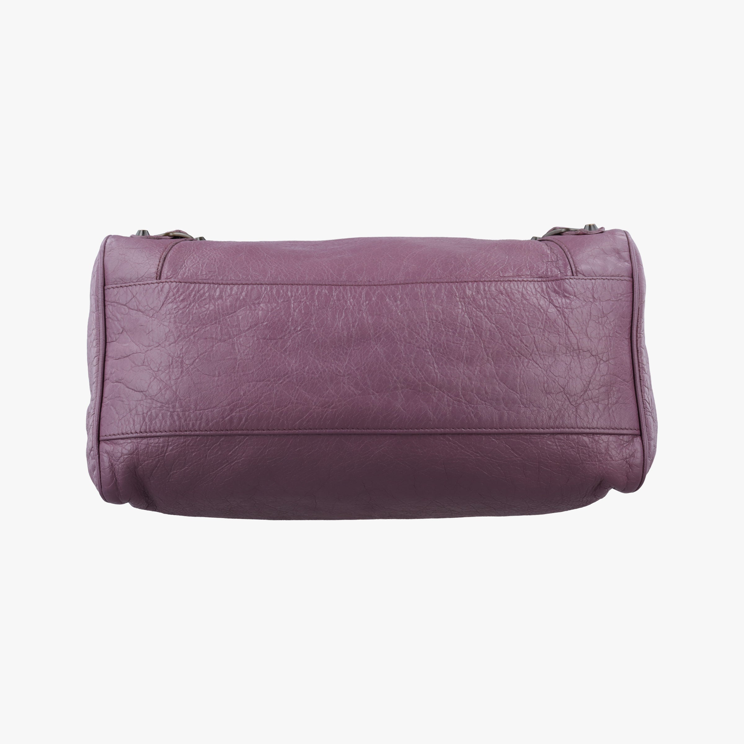 Pre-owned Balenciaga Giant City Purple lambskin  shoulderbag | stylenewstar