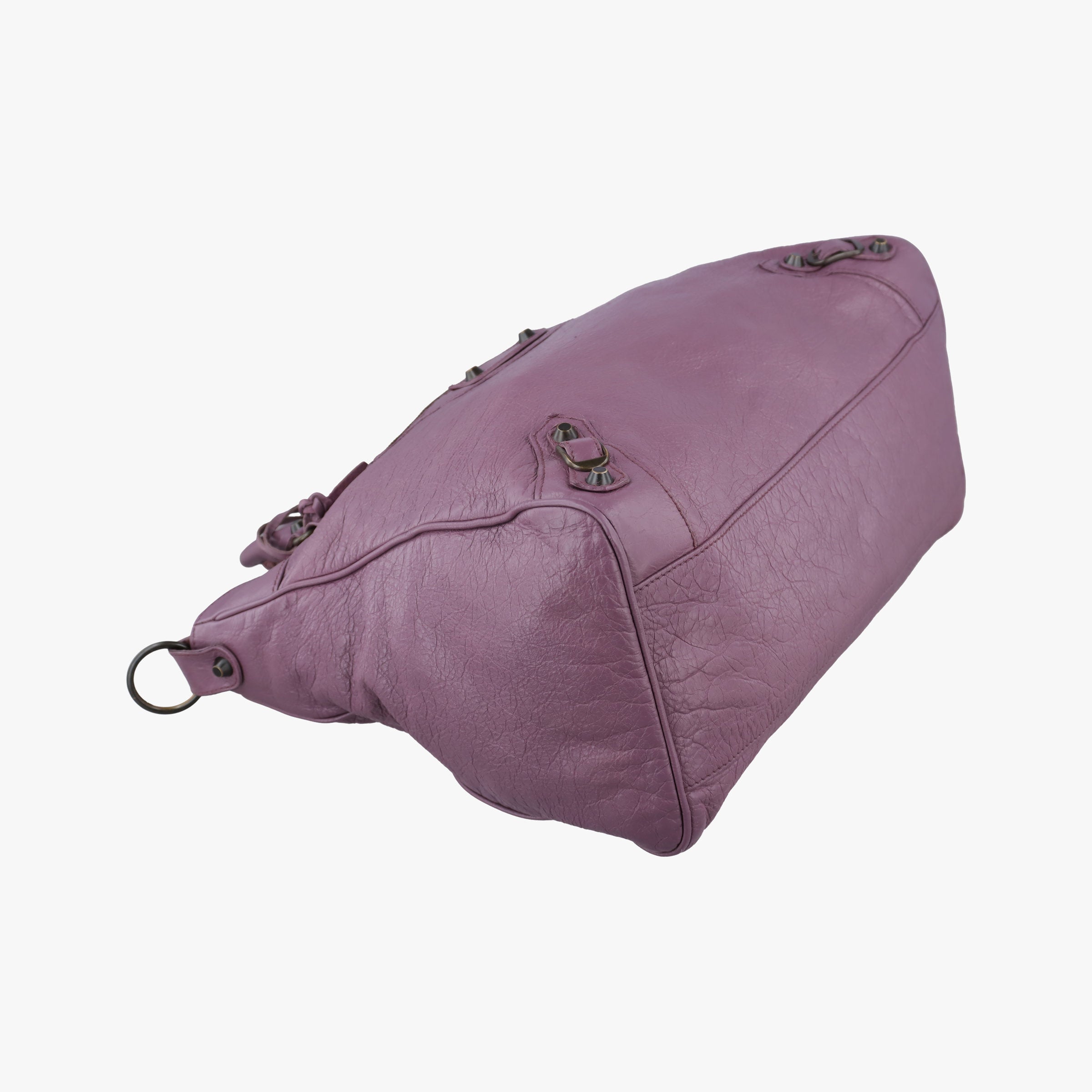 Pre-owned Balenciaga Giant City Purple lambskin  shoulderbag | stylenewstar