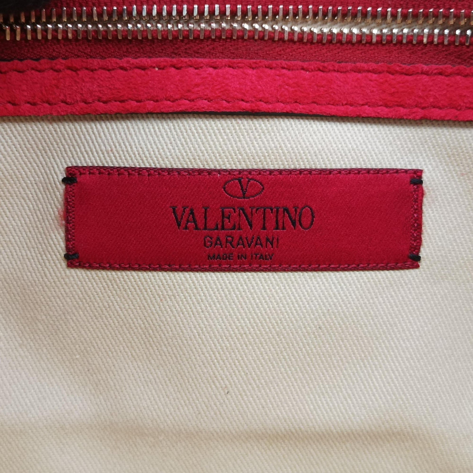 Secondhand Valentino Rockstud Glam Lock Red Patent Leather  shoulderbag | stylenewstar