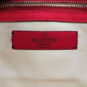 Secondhand Valentino Rockstud Glam Lock Red Patent Leather  shoulderbag | stylenewstar