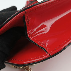 Secondhand Valentino Rockstud Glam Lock Red Patent Leather  shoulderbag | stylenewstar
