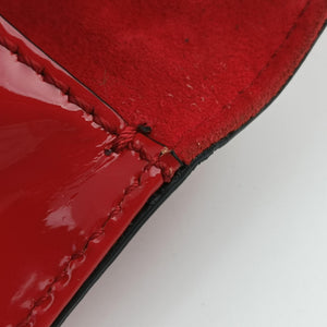 Secondhand Valentino Rockstud Glam Lock Red Patent Leather  shoulderbag | stylenewstar