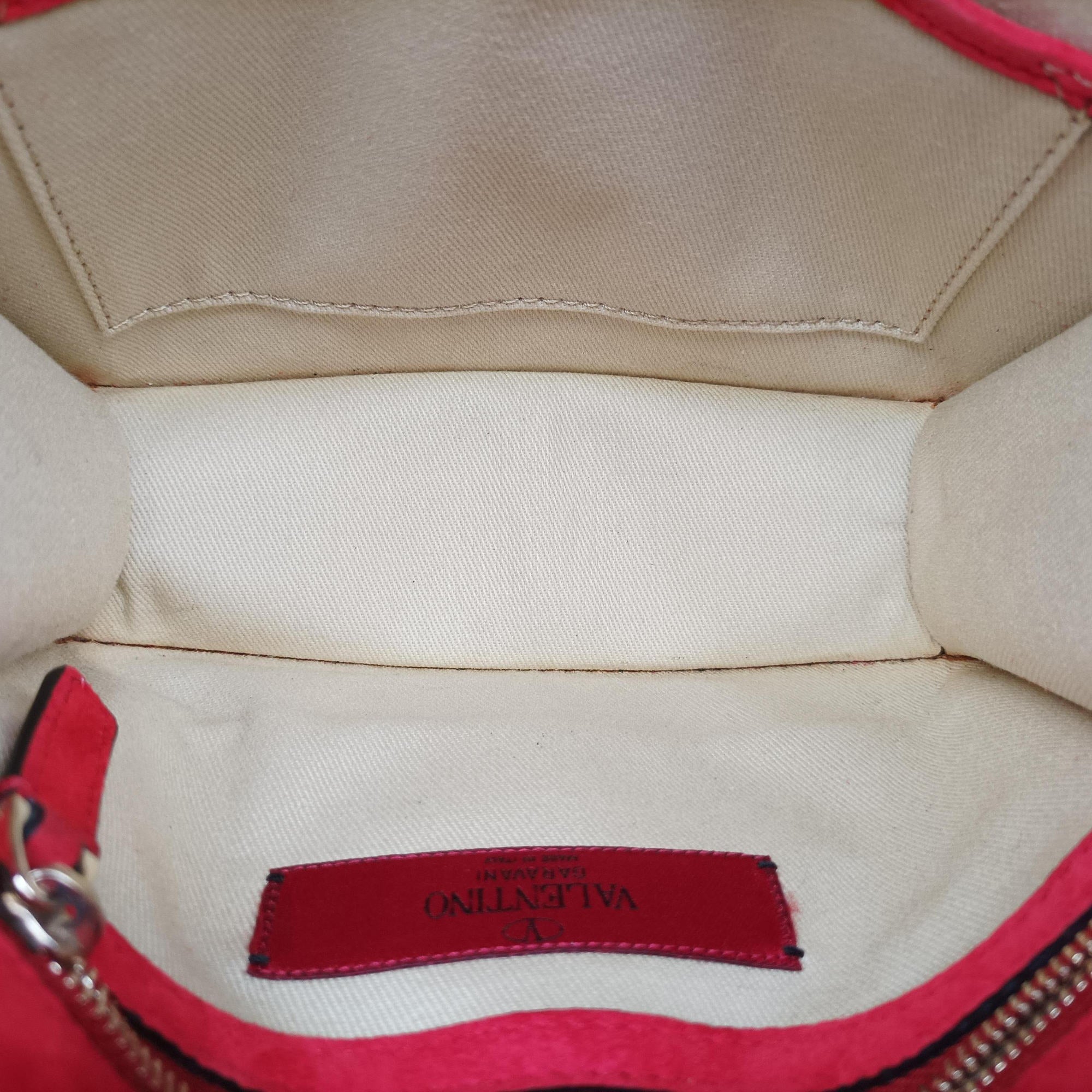 Secondhand Valentino Rockstud Glam Lock Red Patent Leather  shoulderbag | stylenewstar