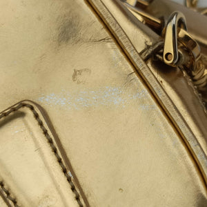 Secondhand Prada Mini Bauletto Golden Metallic Vitello Leather BL0705  shoulderbag | stylenewstar
