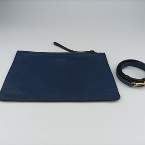 Pre-owned Ferragamo Studio Navy Grained Calfskin 21H159 shoulderbag | stylenewstar