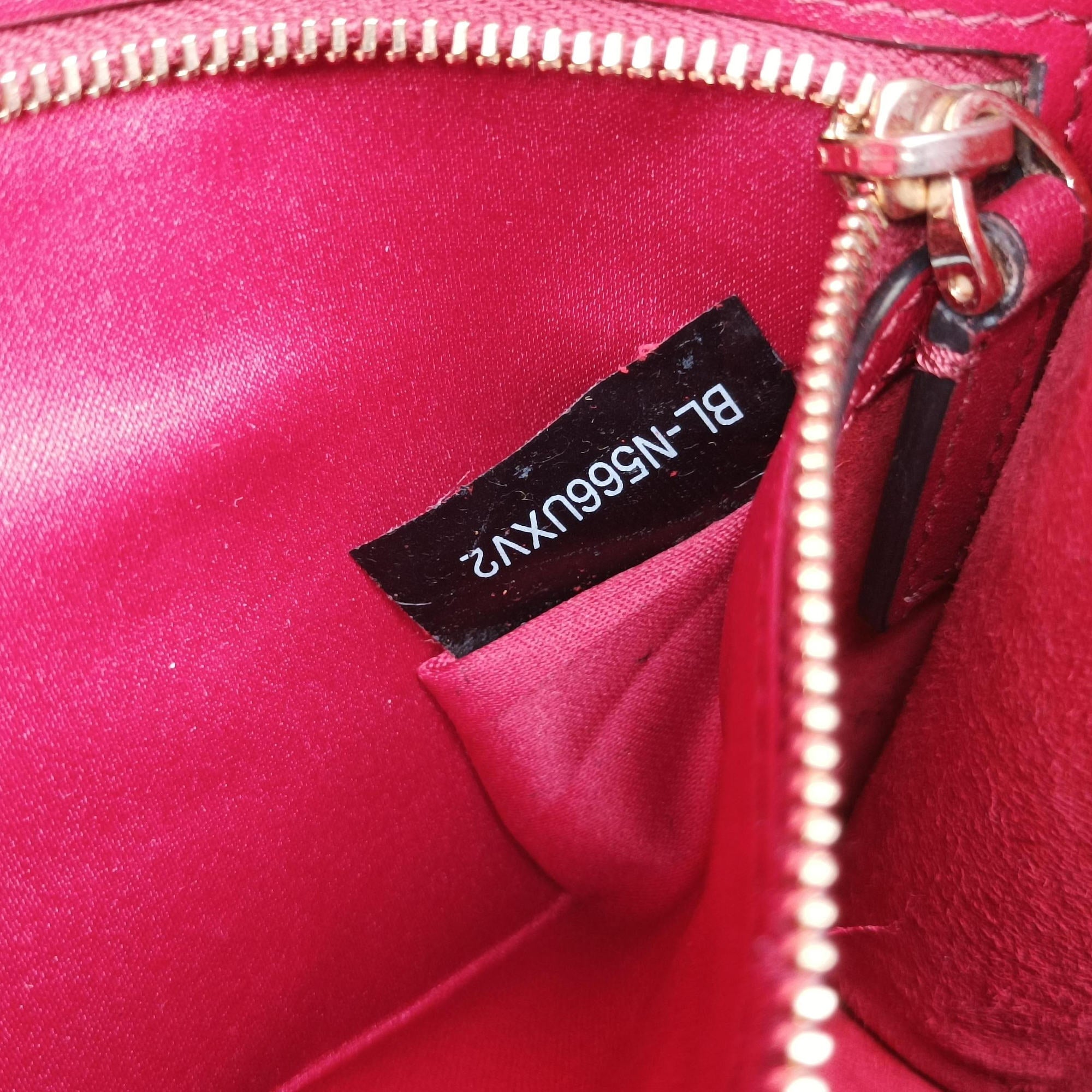 Vintage Valentino Rockstud Glam Lock Red Leather  shoulderbag | stylenewstar