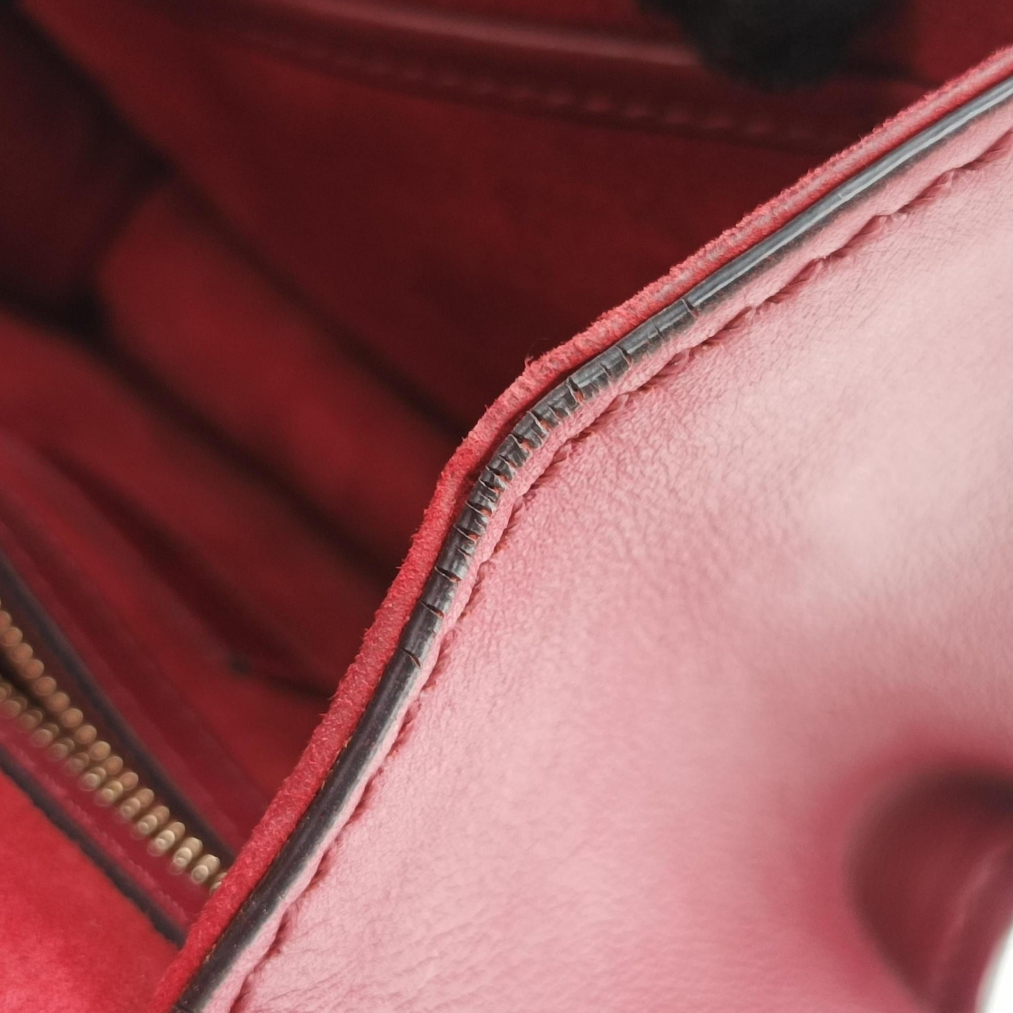 Vintage Valentino Rockstud Glam Lock Red Leather  shoulderbag | stylenewstar