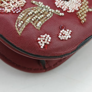 Vintage Valentino Rockstud Glam Lock Red Leather  shoulderbag | stylenewstar