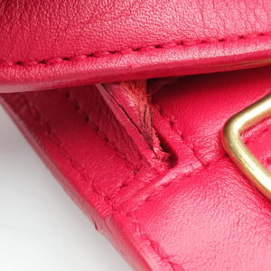 Pre-owned Yves Saint Laurent Y Ligne Petit Cabas Red Leather 311210 handbag | stylenewstar