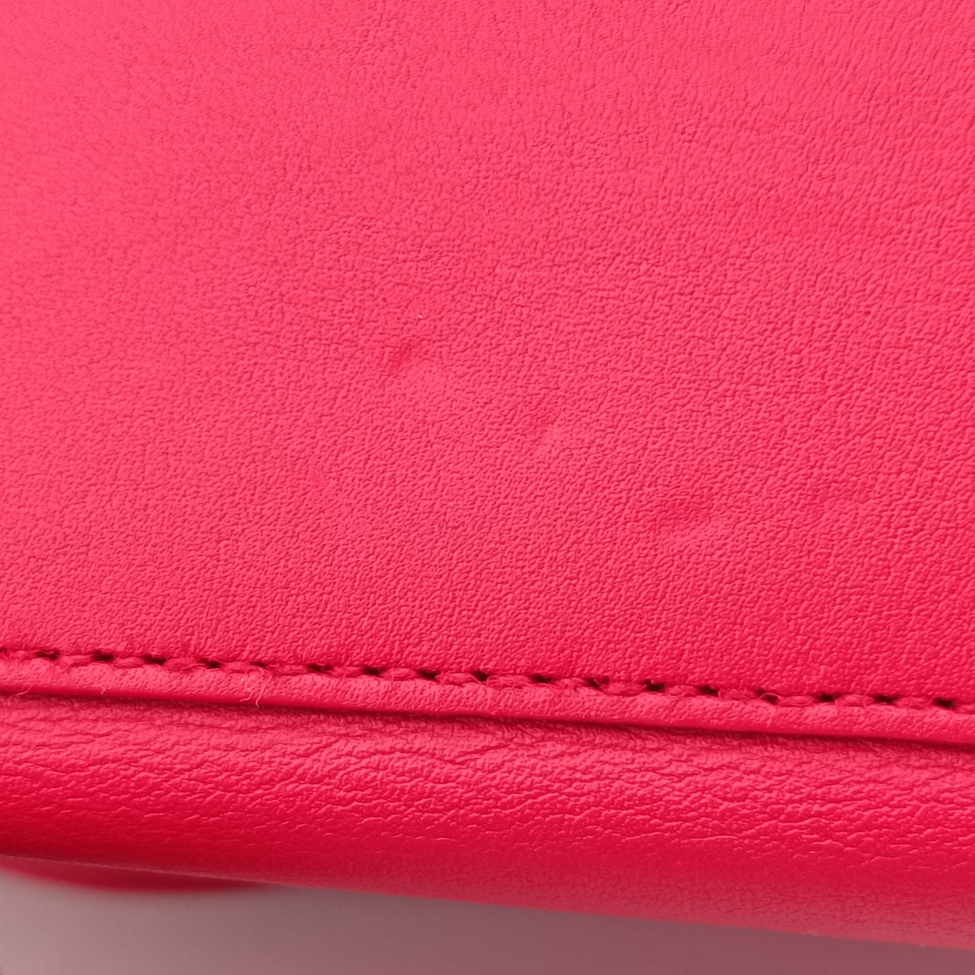 Pre-owned Yves Saint Laurent Y Ligne Petit Cabas Red Leather 311210 handbag | stylenewstar