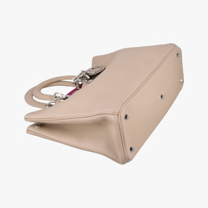 Pre-owned Christian Dior Diorissimo Beige Leather  shoulderbag | stylenewstar