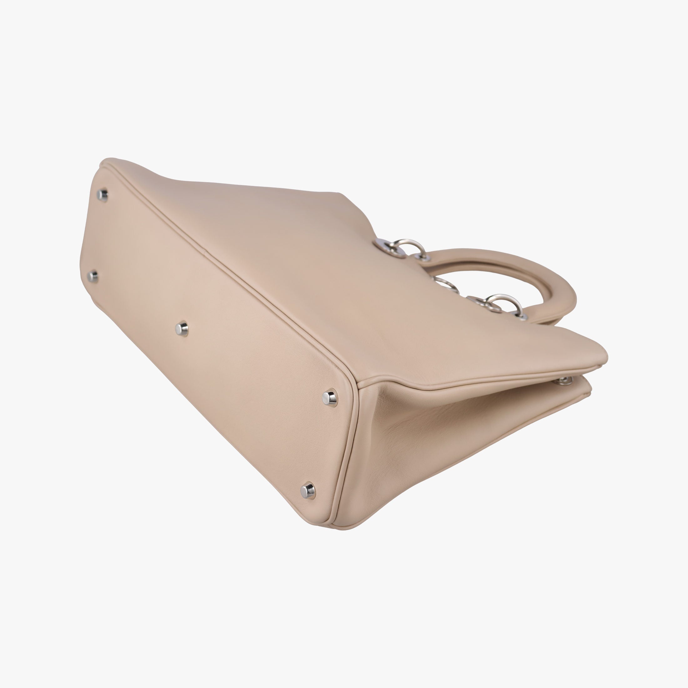 Pre-owned Christian Dior Diorissimo Beige Leather  shoulderbag | stylenewstar