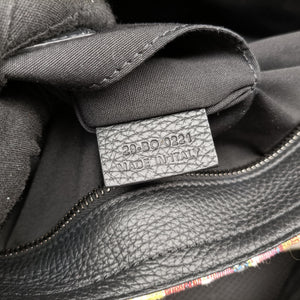 Pre-owned Christian Dior DIOR AND KENNY SCHARF Saddle Soft Multicolour Jacquard Canvas × Grained Calfskin  shoulderbag | stylenewstar