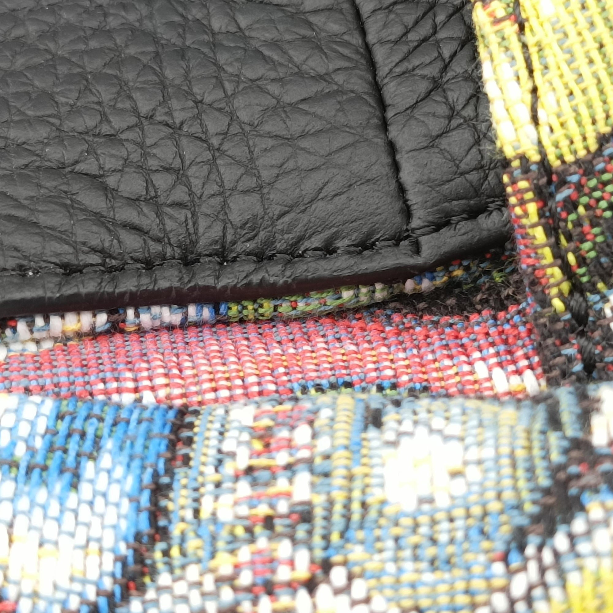 Pre-owned Christian Dior DIOR AND KENNY SCHARF Saddle Soft Multicolour Jacquard Canvas × Grained Calfskin  shoulderbag | stylenewstar