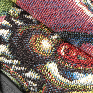 Pre-owned Christian Dior DIOR AND KENNY SCHARF Saddle Soft Multicolour Jacquard Canvas × Grained Calfskin  shoulderbag | stylenewstar