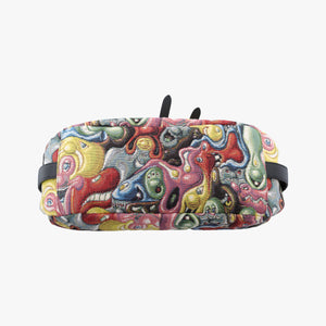 Pre-owned Christian Dior DIOR AND KENNY SCHARF Saddle Soft Multicolour Jacquard Canvas × Grained Calfskin  shoulderbag | stylenewstar