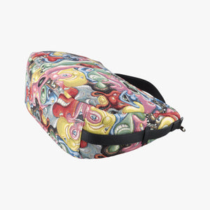 Pre-owned Christian Dior DIOR AND KENNY SCHARF Saddle Soft Multicolour Jacquard Canvas × Grained Calfskin  shoulderbag | stylenewstar