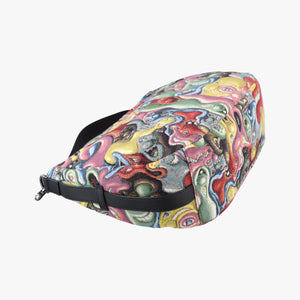 Pre-owned Christian Dior DIOR AND KENNY SCHARF Saddle Soft Multicolour Jacquard Canvas × Grained Calfskin  shoulderbag | stylenewstar