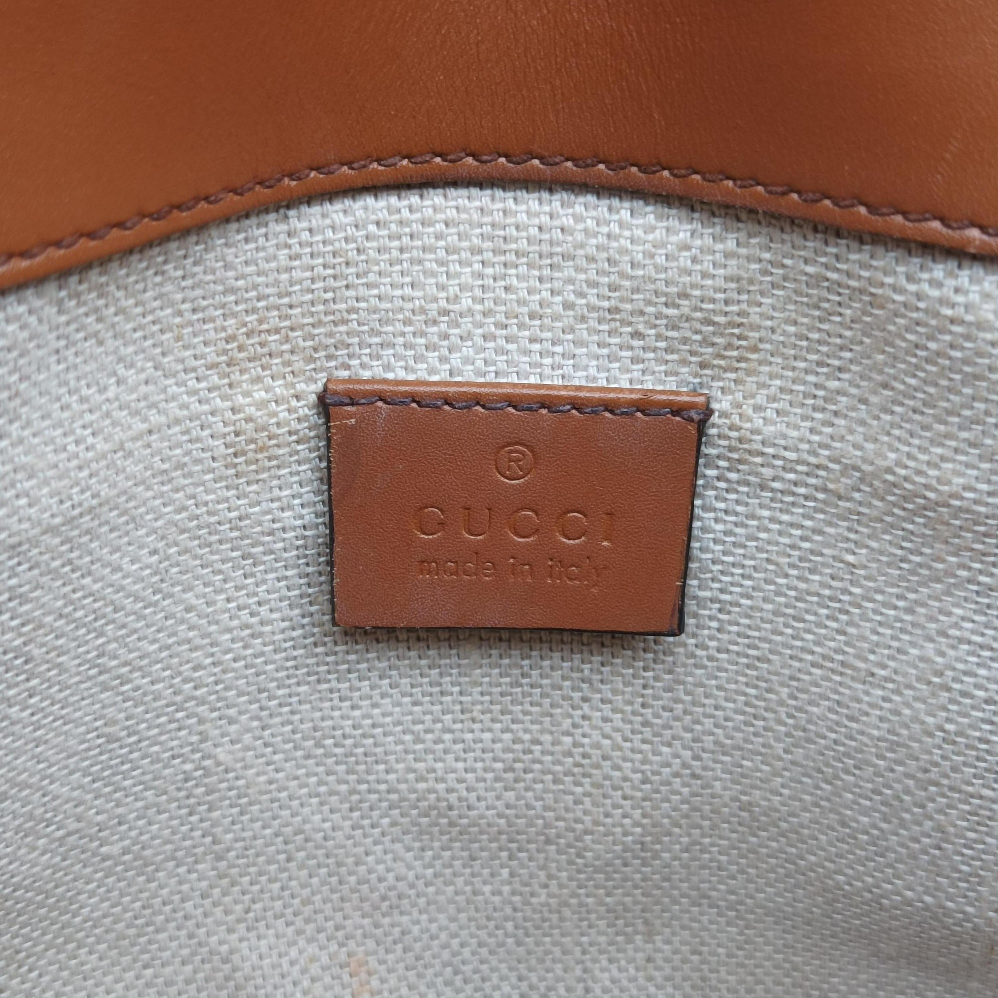 Secondhand Gucci Lady Web Brown canvas×leather 384821 shoulderbag | stylenewstar