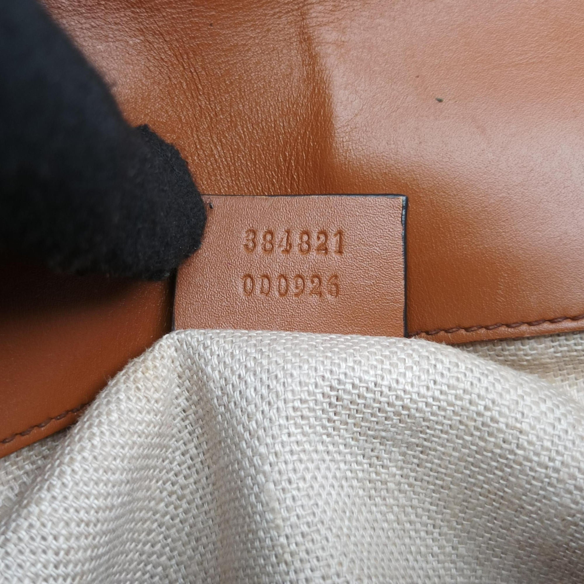 Secondhand Gucci Lady Web Brown canvas×leather 384821 shoulderbag | stylenewstar