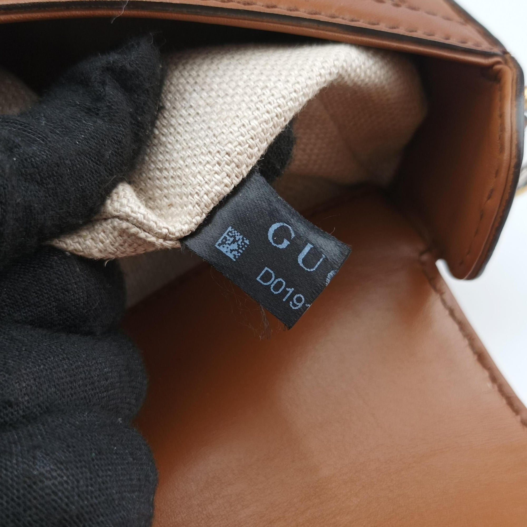 Secondhand Gucci Lady Web Brown canvas×leather 384821 shoulderbag | stylenewstar