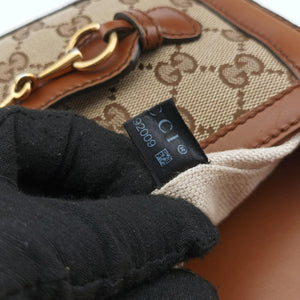 Secondhand Gucci Lady Web Brown canvas×leather 384821 shoulderbag | stylenewstar