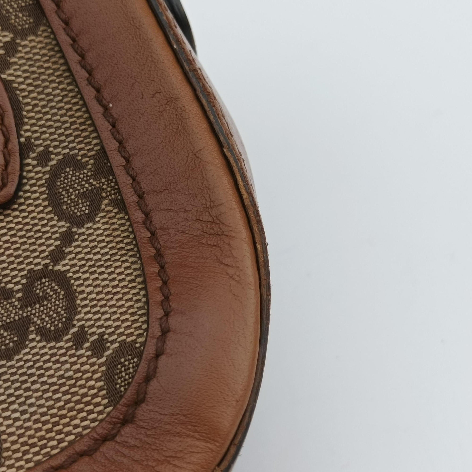 Secondhand Gucci Lady Web Brown canvas×leather 384821 shoulderbag | stylenewstar