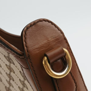 Secondhand Gucci Lady Web Brown canvas×leather 384821 shoulderbag | stylenewstar