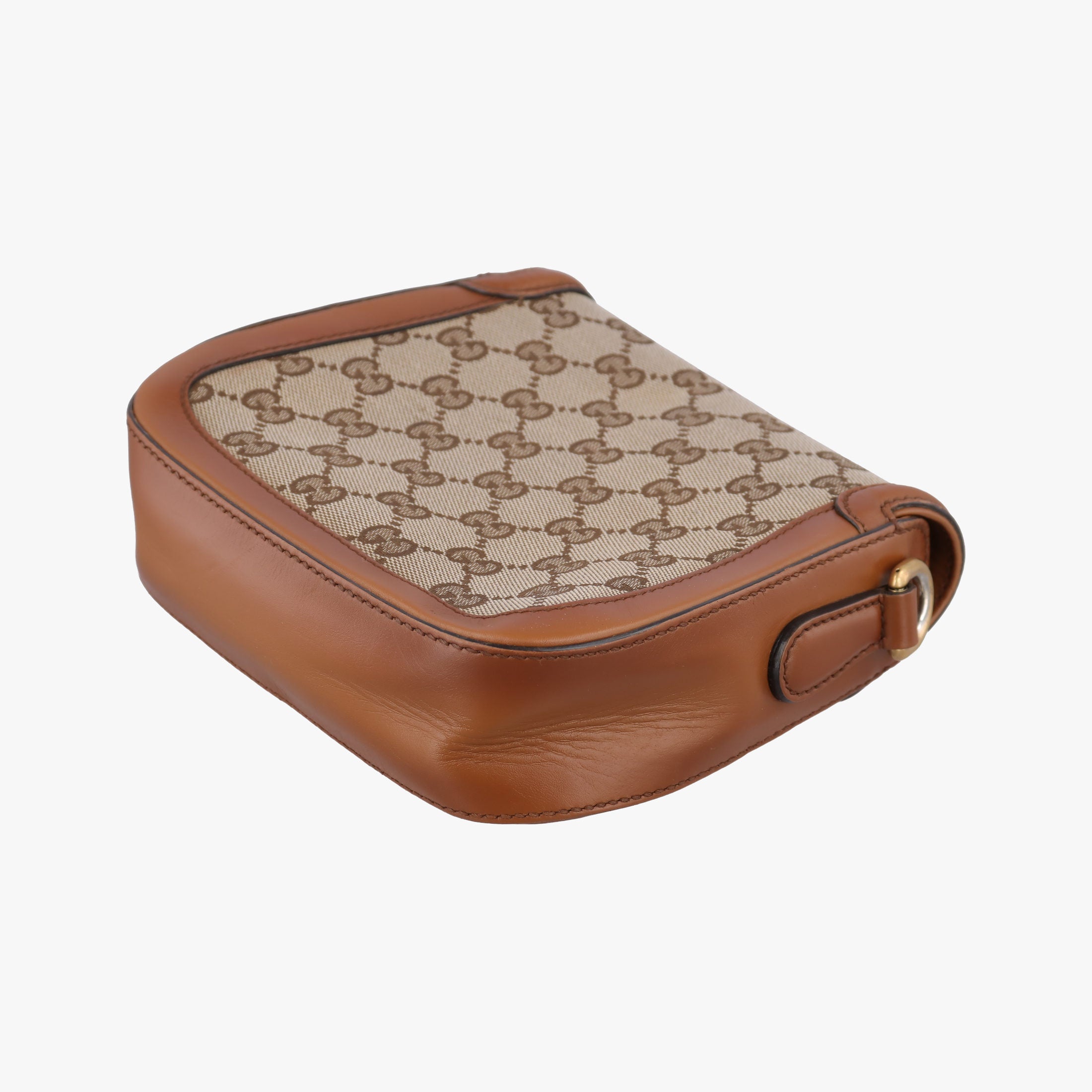 Secondhand Gucci Lady Web Brown canvas×leather 384821 shoulderbag | stylenewstar