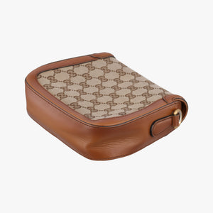 Secondhand Gucci Lady Web Brown canvas×leather 384821 shoulderbag | stylenewstar