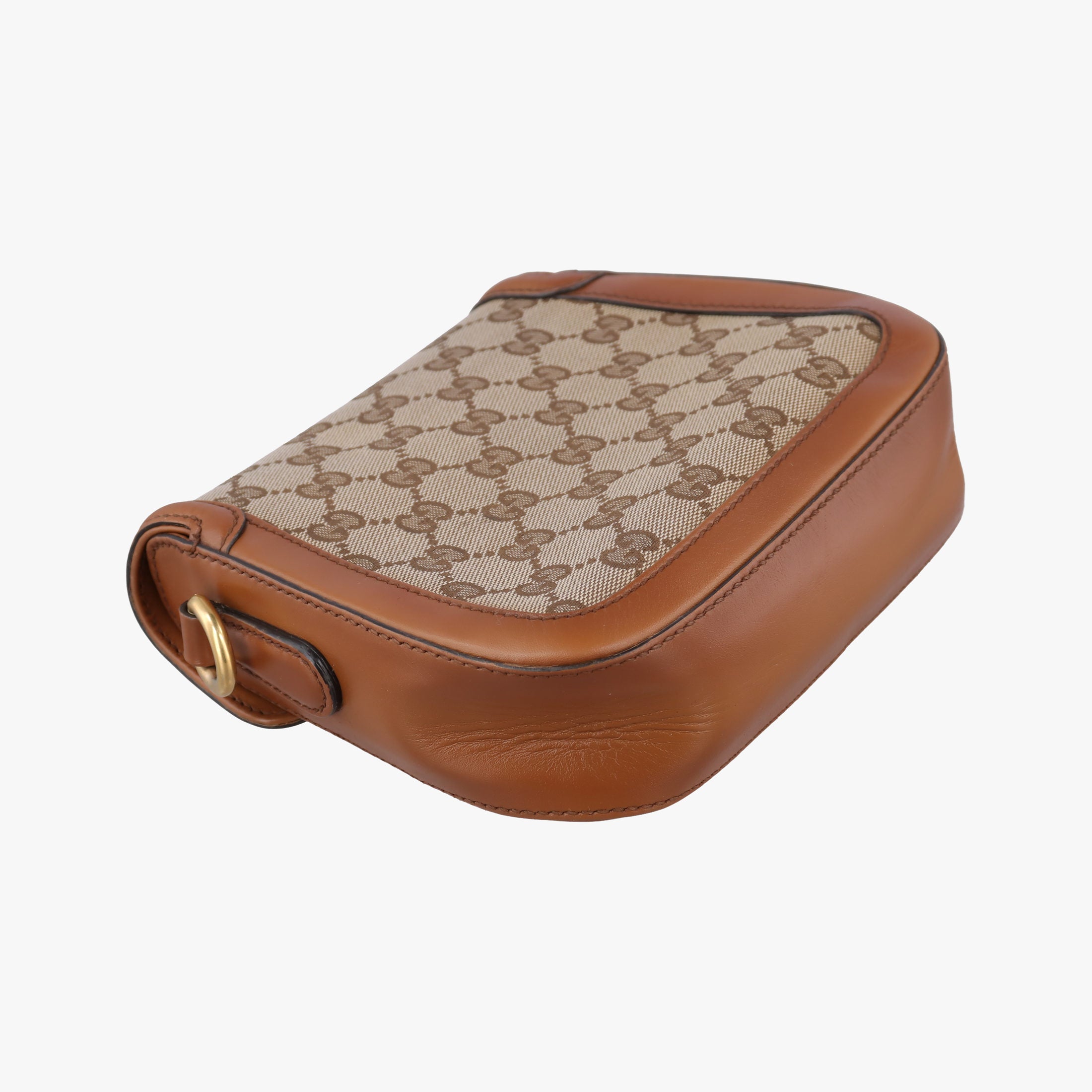 Secondhand Gucci Lady Web Brown canvas×leather 384821 shoulderbag | stylenewstar