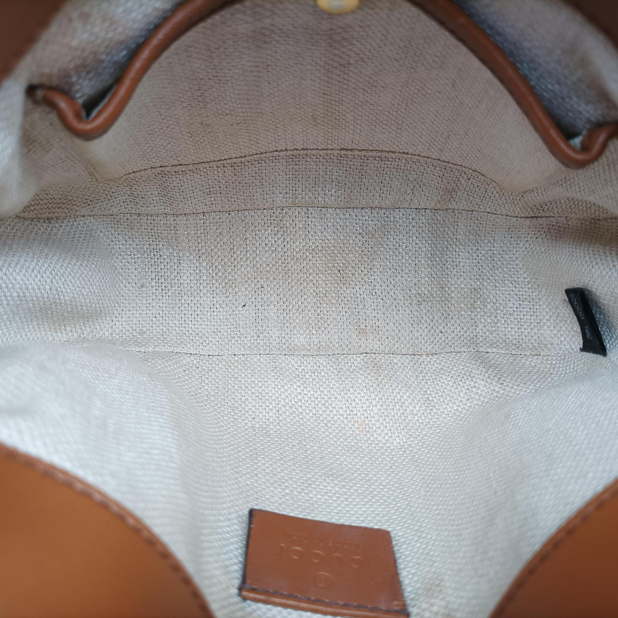 Secondhand Gucci Lady Web Brown canvas×leather 384821 shoulderbag | stylenewstar