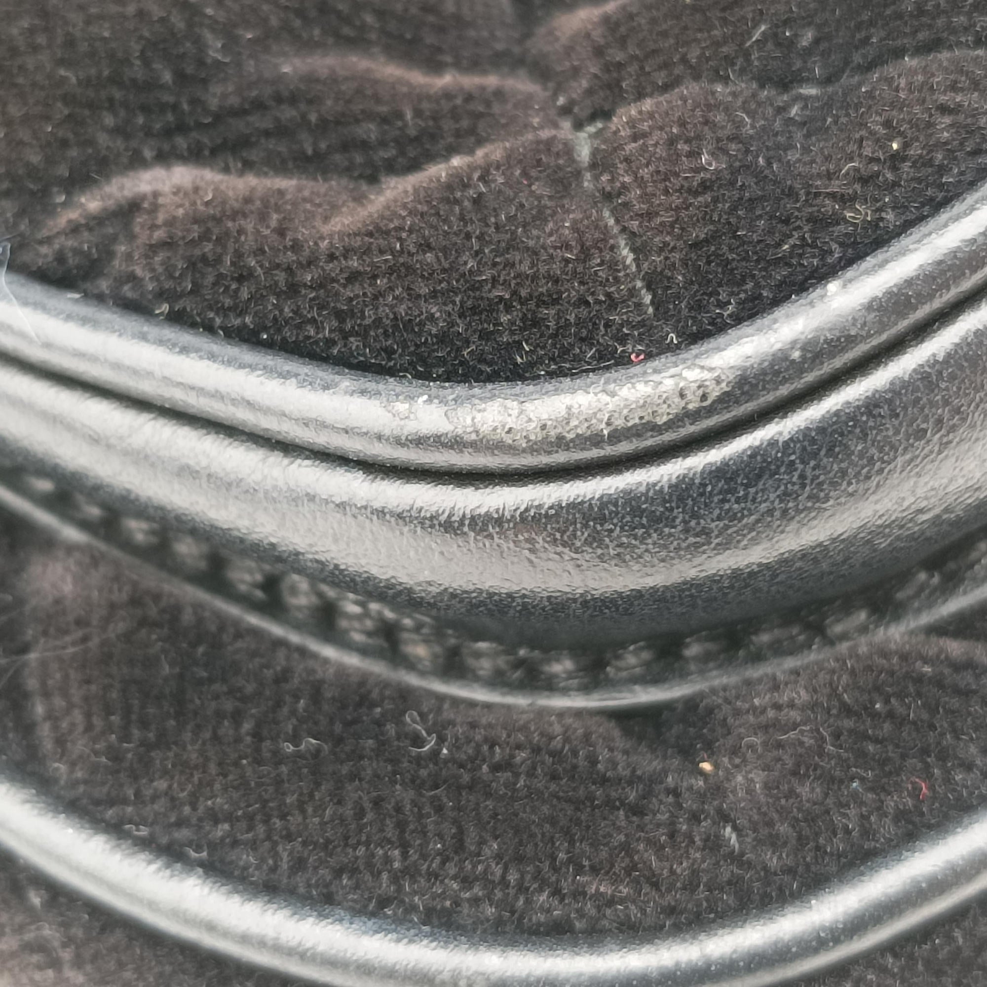 Pre-owned Prada Velvet Belt Bum Black Velour IBL002 shoulderbag | stylenewstar