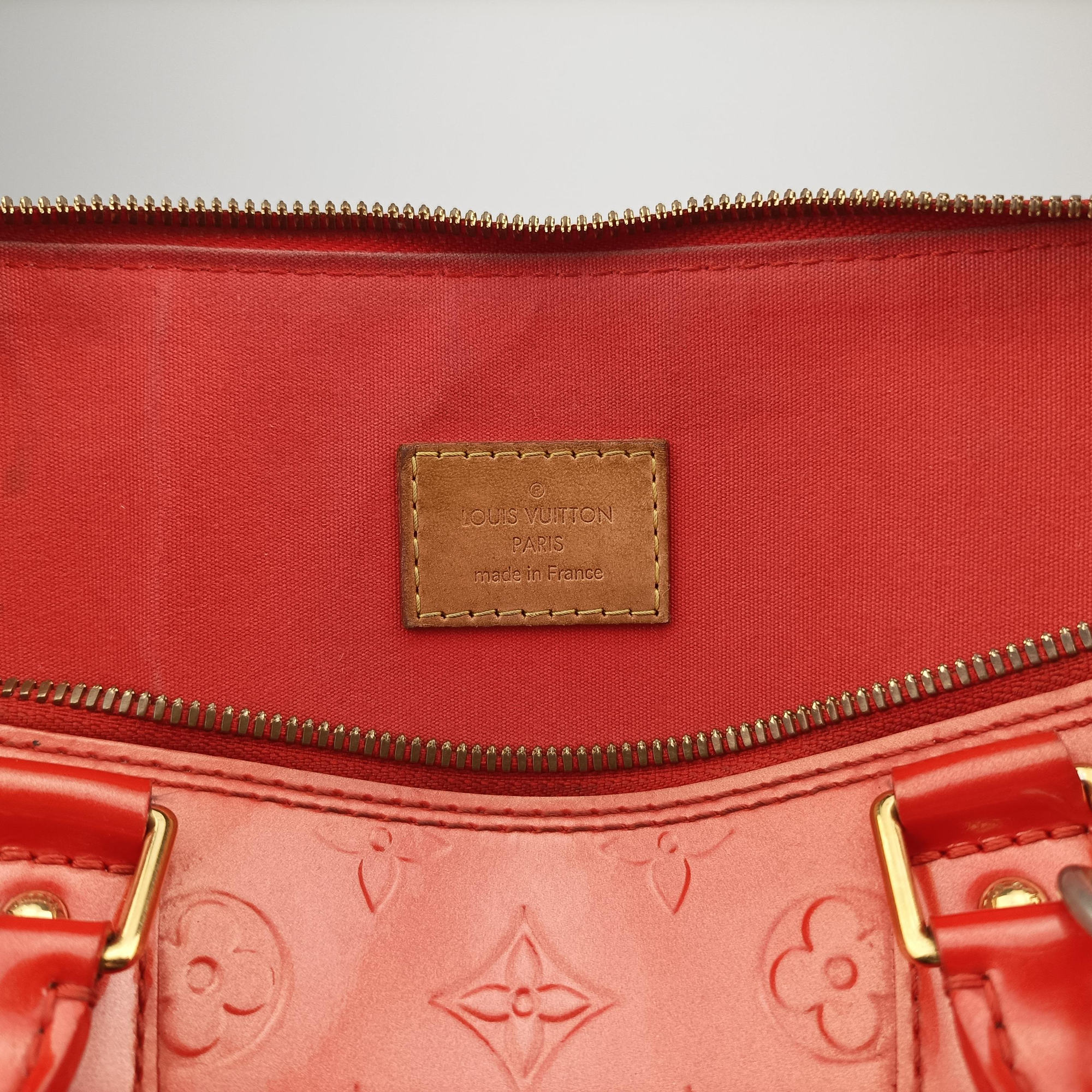 Pre-owned Louis Vuitton Alma GM Rose Pop Vernis M93625 handbag | stylenewstar